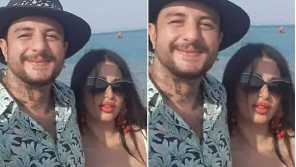 أحمد الفيشاوي وزوجته ندى كامل