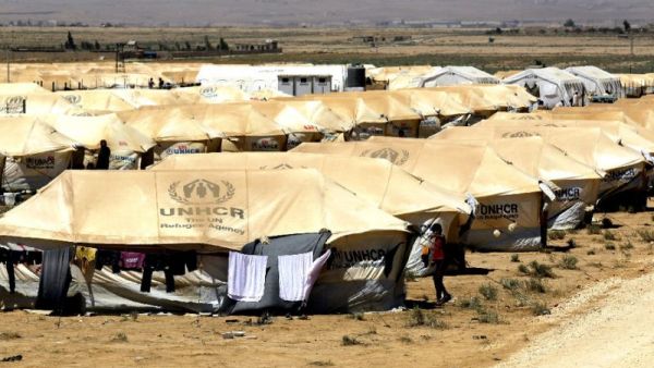 The publication, which is free of charge and available as an online version, is entirely shaped by refugees, whether in Zaatari camp or abroad (AFP/File)