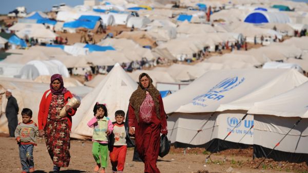 Motherhood is especially difficult during times of war. (AFP/Bulent Kilic)