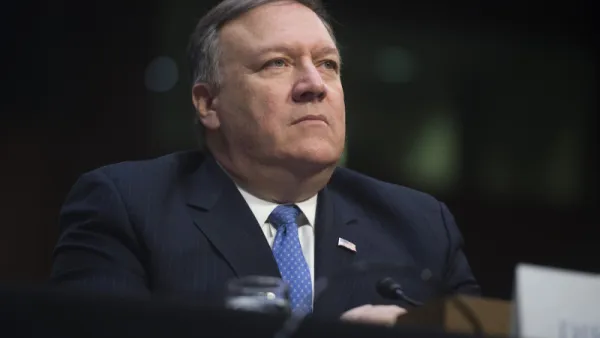 Secretary of State Mike Pompeo testifiesduring a Senate Intelligence Committee hearing in Washington, on Feb. 13, 2018. (Saul Loeb/AFP)