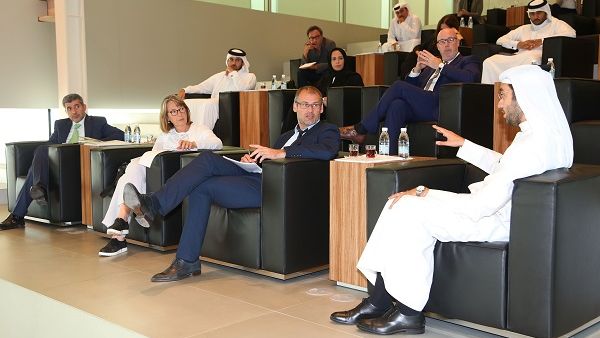 Members of Qatar Foundation’s leadership team meet with a press delegation from France and Belgium