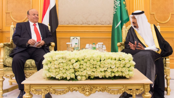 أشاد هادي "بجهود المملكة ووقوفها إلى جانب الشعب اليمني