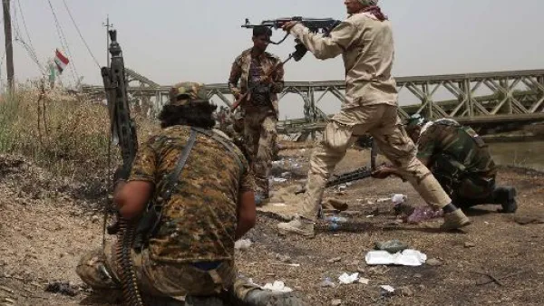  مقتل 4 من الحشد الوطني بقصف معسكر من قبل داعش في الموصل 
