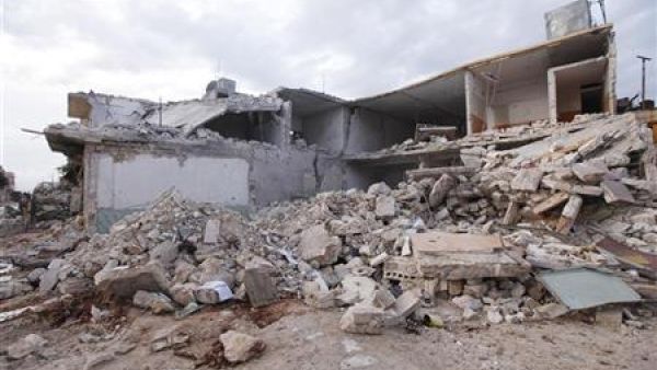 A house destroyed by an airstrike in the Idlib province. (AFP/File)