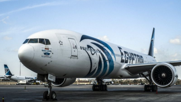 An EgyptAir plane, but not the same one that disappeared over the Mediterranean Thursday morning. (credit: AFP)