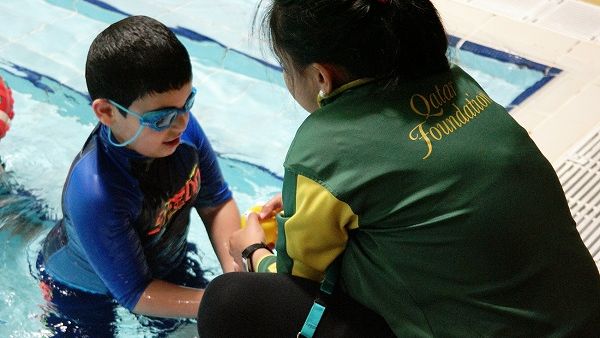 A child from QAFA takes part in the WISH summer program, held at locations across Education City A child from QAFA takes part in the WISH summer program, held at locations across Education City