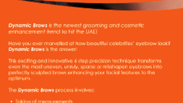 Dynamic Brows brochure Dynamic Brows brochure