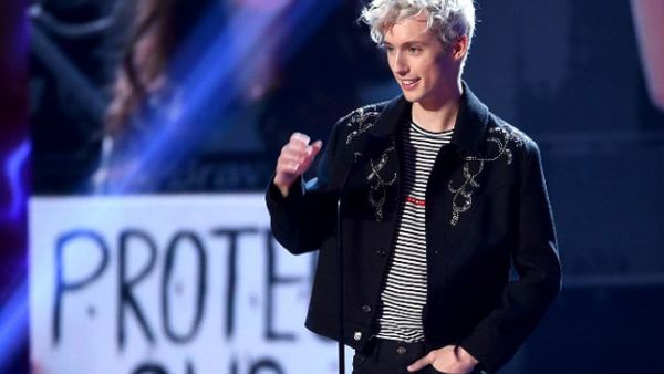 Troye has made a collaboration with Ariana Grande and has performed with Taylor Swift (Source: KEVIN WINTER / GETTY IMAGES NORTH AMERICA / AFP )
