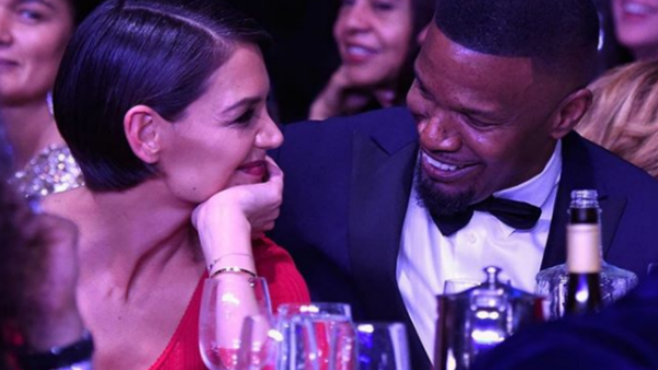 Interesting: Katie Holmes and Jamie Foxx -   pictured in January - are set to get married in Paris after years of keeping their relationship a secret according to a new report from Radar Online (Source: intouchweekly - Instagram)