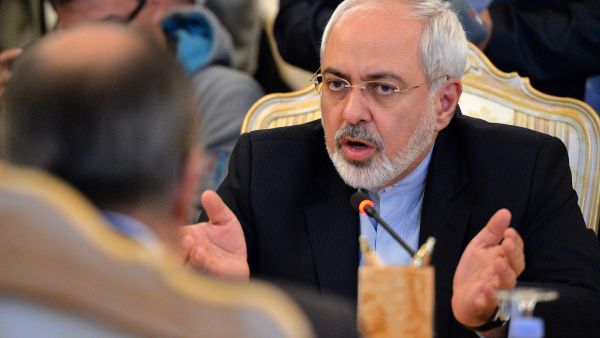 Iranian Foreign Minister Javad Zarif. The Foreign Ministry has denied that Zarif suggested that sanctions be lifted in return for Iran supporting anti-IS efforts (Yuri Kadobnov/ AFP).