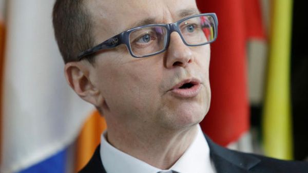 International Atomic Energy Agency (IAEA) chief inspector Tero Varjoranta talks to the press after a meeting with a delegation from Iran at the United Nations headquarters in Vienna. (Image credit: AFP)