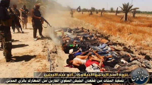 تقول "داعش" انها اعدمت 1700 سجين ينتمون الى الطائفة الشيعة في الجيش العراقي