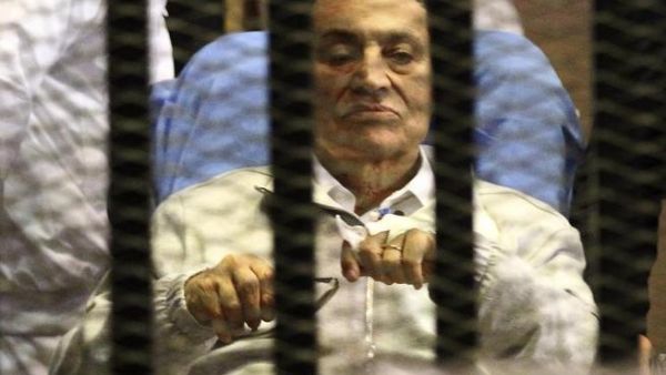 The Cairo Criminal Court on Sunday resumed its hearings for the retrial of ousted president Hosni Mubarak. [AFP]