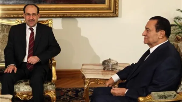 المالكي يلتقي الرئيس المصري في القاهرة/أ.ف.ب