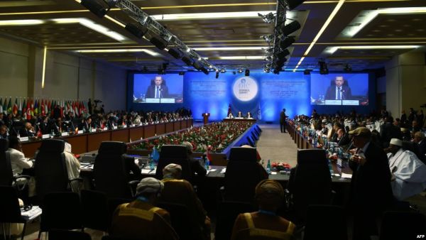 دعا الرئيس التركي رجب طيب أردوغان في كلمته دول العالم إلى الاعتراف بالقدس الشرقية