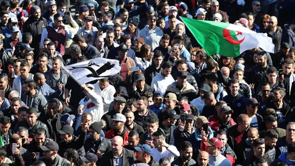 جانب من الاحتجاجات في الجزائر