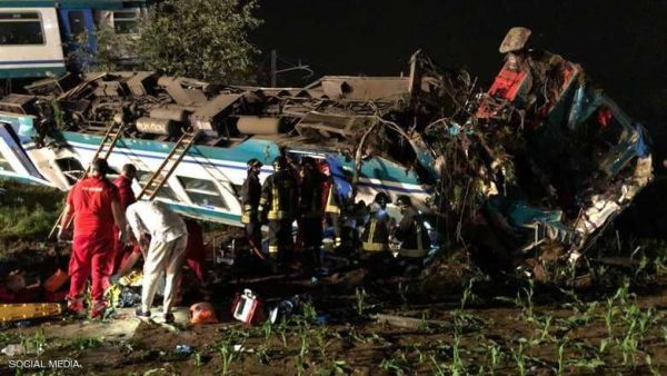  قتلى بخروج قطار عن مساره بإيطاليا