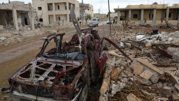 Syrian government forces launched attacks on two rebel-held cities in Syria  (Twitter)