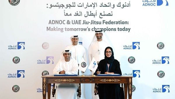 The agreement was signed by Reem Al Buainain, Manager CSR, at ADNOC, and Fahad Al Shamsi, CEO of the UAE Jiu-Jitsu Federation. 