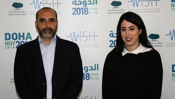 Dr. Mohammed Ghaly, who leads the World Innovation Summit for Health (WISH) Palliative Care and Islamic Ethics research group, and Maha El Akoum, Research and Policy Officer at WISH.