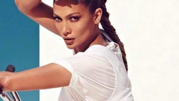 Lopez invited her partner down to the set of her new romantic-comedy (Source: jlo - Instagram)