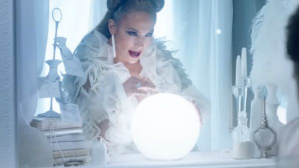 In the video for “Medicine,” the singer wears an outfit by Amato Couture. (Source: Jennifer Lopez - YouTube)