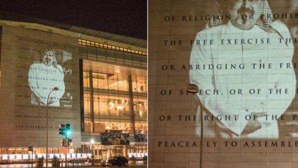 يقع المبنى المتخصص في الإعلام على بعد خطوات من مبنى الكونغرس