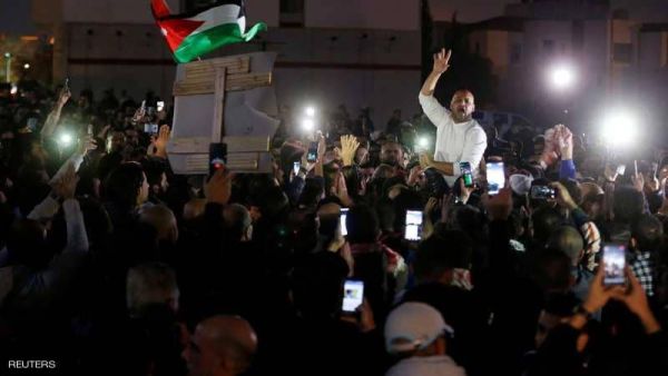 جانب من مظاهرة ضد إجراءات التقشف في الأردن