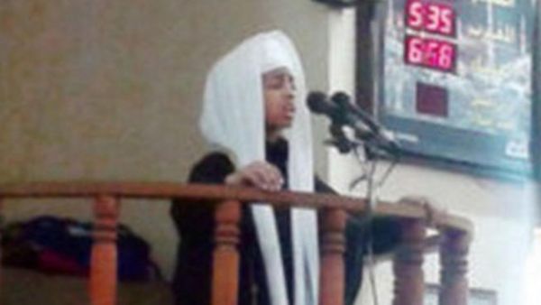 Anas seen giving his sermon in Amman. [Anas Al Shatti Supplied]