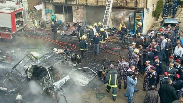 إنفجارات متتالية لعشرات أسطوانات الغاز في أحد أحياء العاصمة عمان