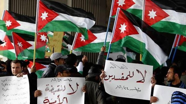 جانب من الإحتجاجات في الاردن