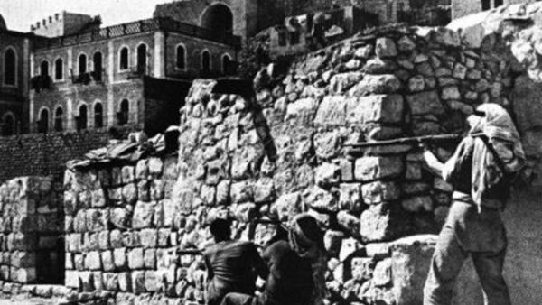 جنود عرب في معارك اللطرون بالقدس المحتلة 