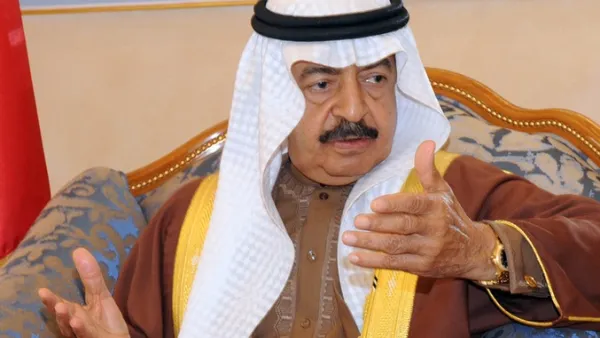  رئيس الوزراء البحريني الأمير خليفة بن سلمان آل خليفة 