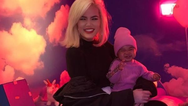 Khloe shares True with ex Tristan Thompson (Source: khloekardashian / Instagram ) 