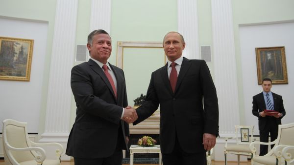 العاهل الأردني يؤكد على دور روسيا في حل الأزمة السورية- ارشيف
