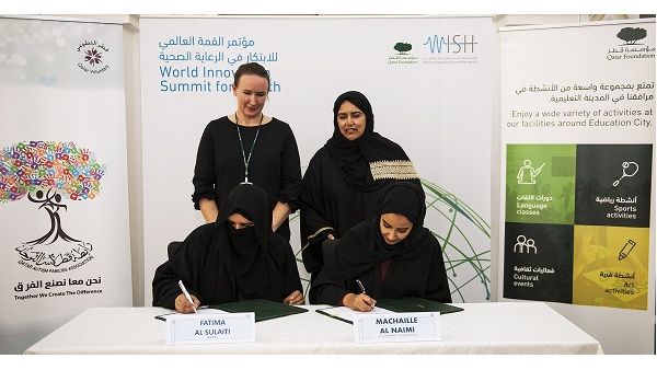 During the signing ceremony