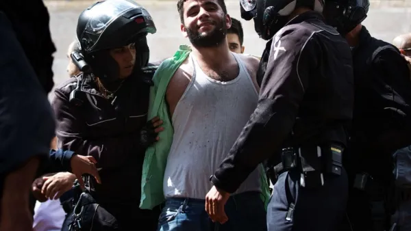 An 18-year-old Palestinian who used a fruit peeler to stab an Israeli teen. (AFP/Getty Images/Menahem Kahana)