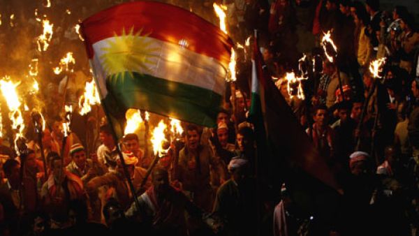 Kurds in Iraq's semi-autonomous Kurdistan region celebrate Nowruz, an ancient Zoroastrian new year festival also observed by Iranians.  (AFP/Safin Hamed)