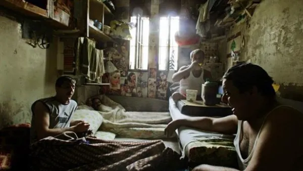 A cell in Lebanon's Roumieh prison. (AFP/File)