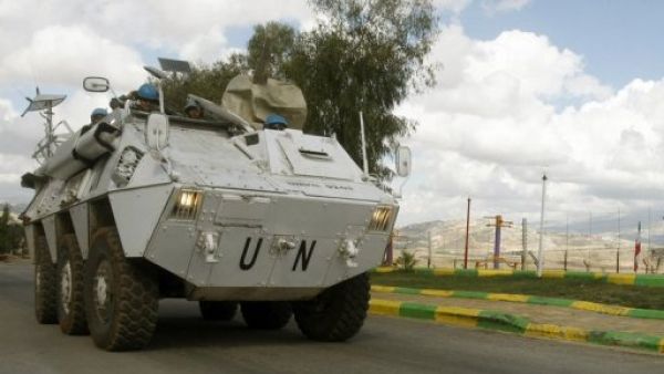مدرعة تابعة للقوات الدولية في جنوب لبنان