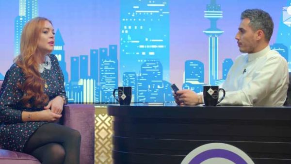 ليندسي لوهان في برنامج سوار شعيب