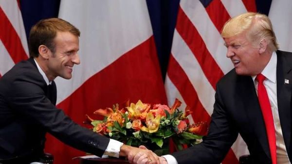 ترامب يبحث مع ماكرون مقتل خاشقجي والوضع في سوريا ومعاهدة الصواريخ
