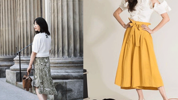 من الضروري أن تمتلك كل سيدة وفتاة قطعة من التنورة الميدي 