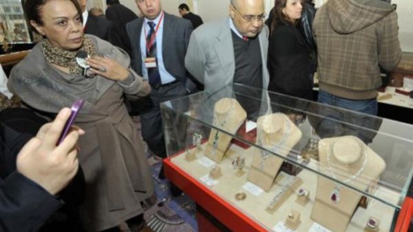 The contents of the Ben Ali palace, on display.
