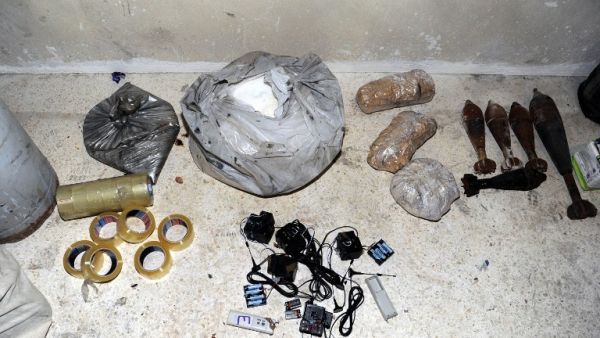 A handout picture released by the Syrian Arab News Agency (SANA) on August 24, 2013 shows bags of what the Syrian government claims to be materials used to make chemical weapons discovered in Jobar on the outskirts of the capital Damascus. (AFP) A handout picture released by the Syrian Arab News Agency (SANA) on August 24, 2013 shows bags of what the Syrian government claims to be materials used to make chemical weapons discovered in Jobar on the outskirts of the capital Damascus. (AFP)