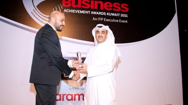 Abdulla Al-Tuwaijri, NBK Deputy General Manager receiving the award at a special ceremony