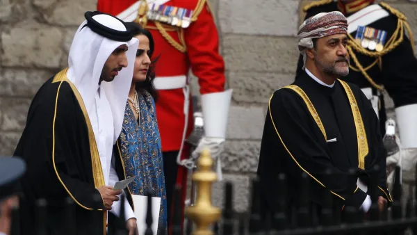 With some significant missing regal Arab Royals, others were there to celebrate the royal occasion, like the Crown Prince of Abu Dhabi (Mohammed bin Zayed Al Nahyan) and Sayyid Haitham bin Tariq Al Said of Oman.