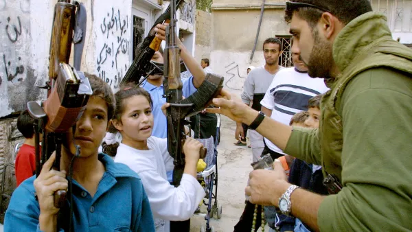 Girls as young as seven are in the training centres where Gaddafi is training up teenage boys and girls to take up arms against the 'crusader' enemy