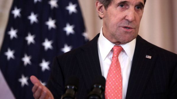 U.S. Secretary of State John Kerry speaks at the State Department (Photo by Alex Wong/Getty Images) 