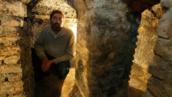 Jordan caves: The portrait of Jesus- supposedly- found in the village of Saham in Jordan, close to where Israel, Jordan and Syria's Golan Heights converge